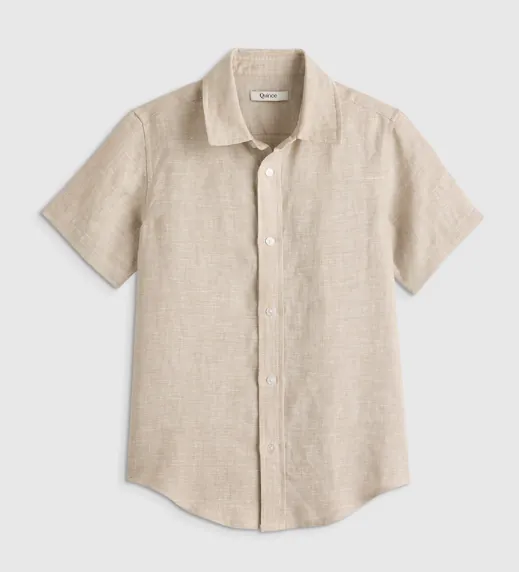 European Linen Short Sleeve Shirt